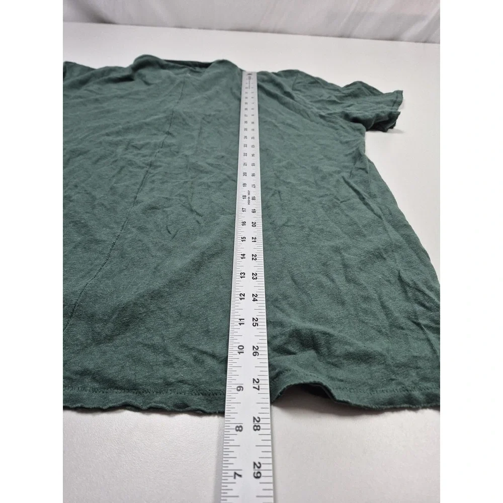 Rag & Bone Polo Shirt Mens XL Green Linen Cotton Jersey Casual Lightweight